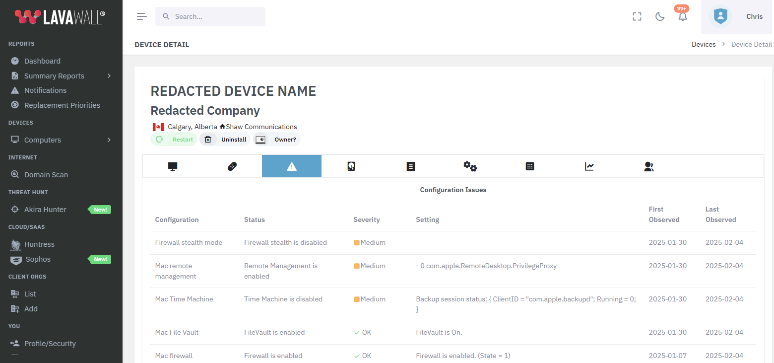 Apple Mac configurations